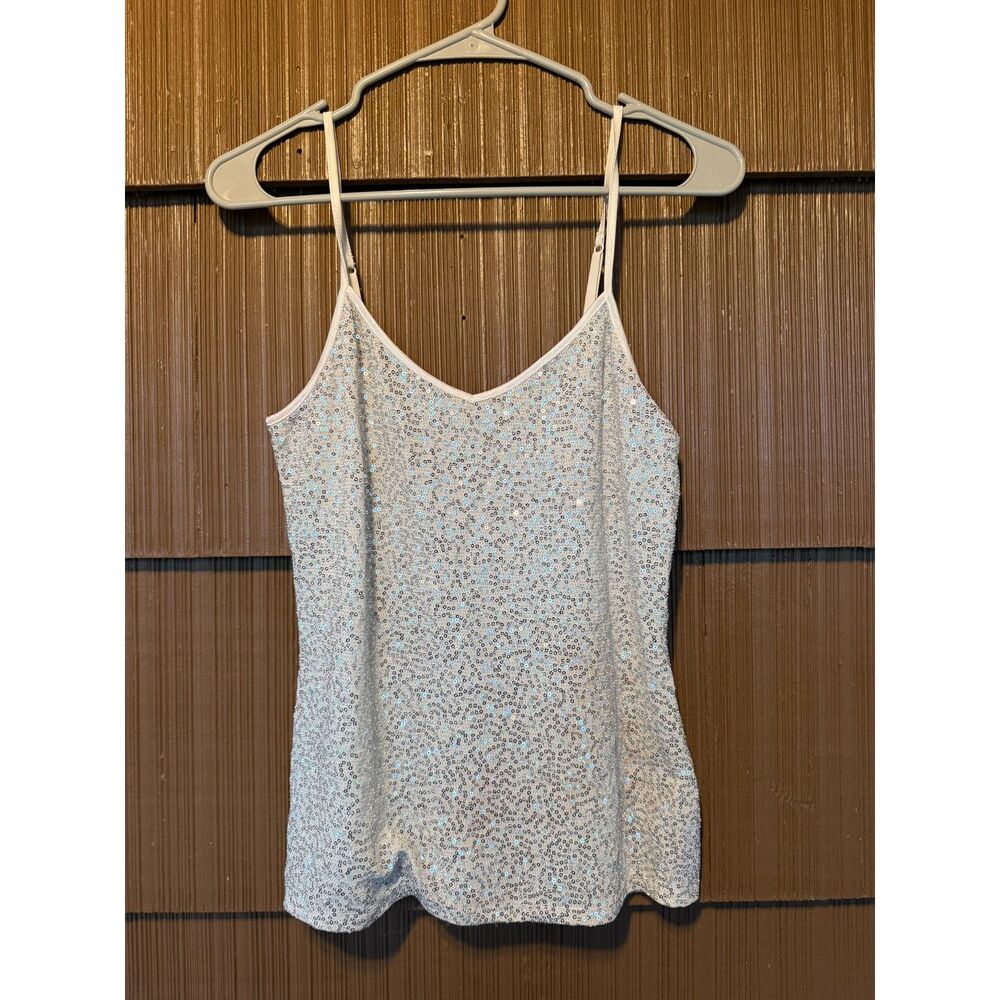 Express Y2K Style Sequin Tank Top